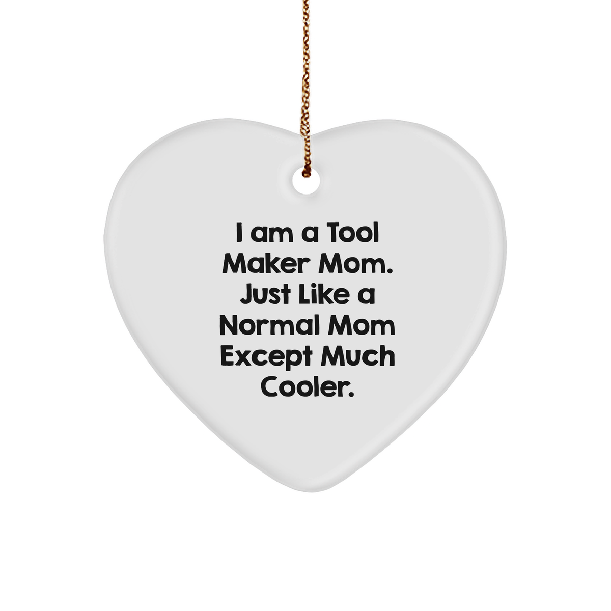 Tool Maker Mom&#39;s Heart Ornament Gifts from Friends for Tool Maker Dads Christmas Unique - Image 1