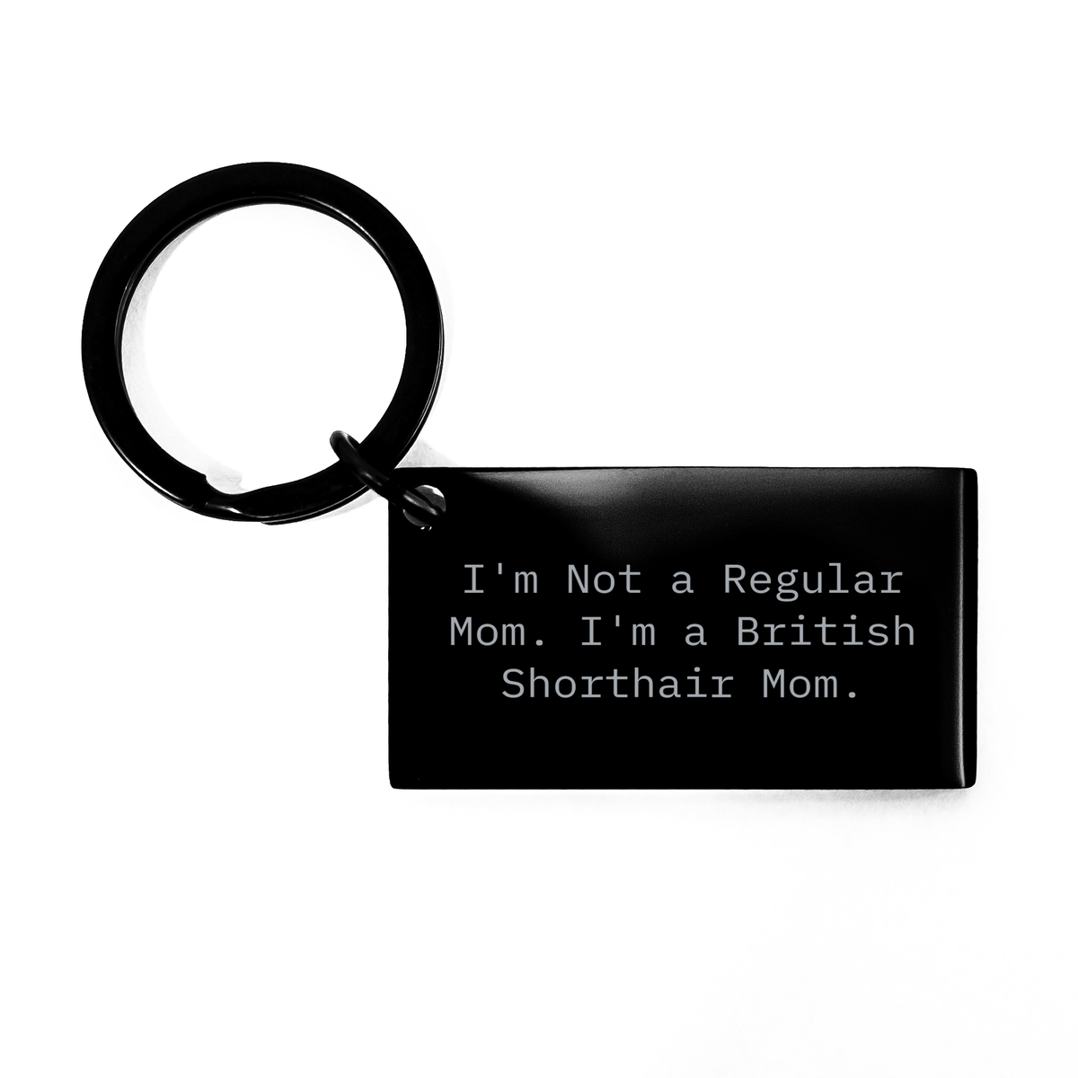 British Shorthair Cat Mom Funny Keychain Gifts from Friends to Family for Father&#39;s Day - Image 1