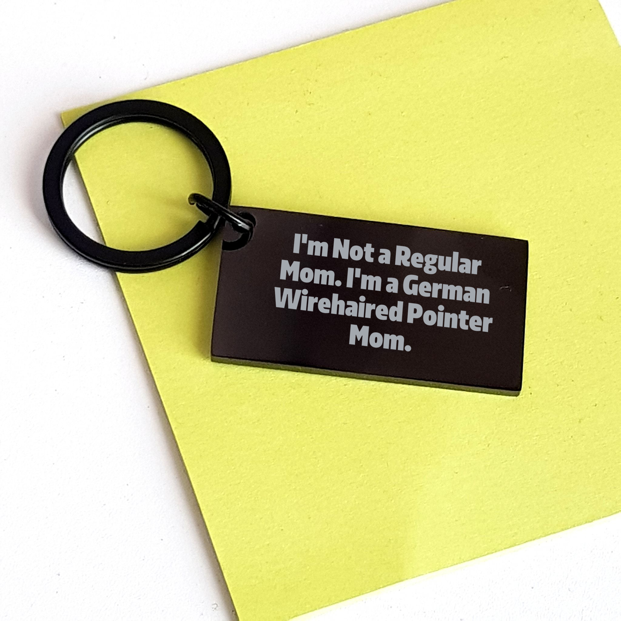 German Wirehaired Pointer Dog Mom Keychain Funny Quote Gift for Men Gifts from Family - Image 3