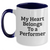 Funny Performer Gifts for Him, 'My Heart Belongs To A Performer' Two Tone Coffee Mug, Father's Day Unique Gifts from Men to Performers - Main