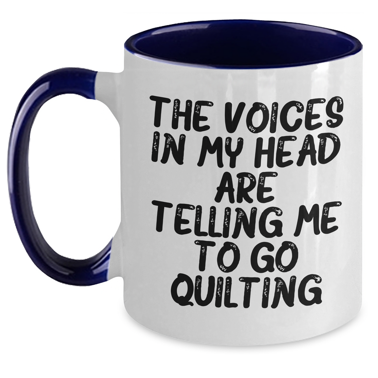 Quilting Humor Gifts from Friends to Quilting Lovers - Two Tone Coffee Mug for Men, Father's Day Unique Gifts - Main
