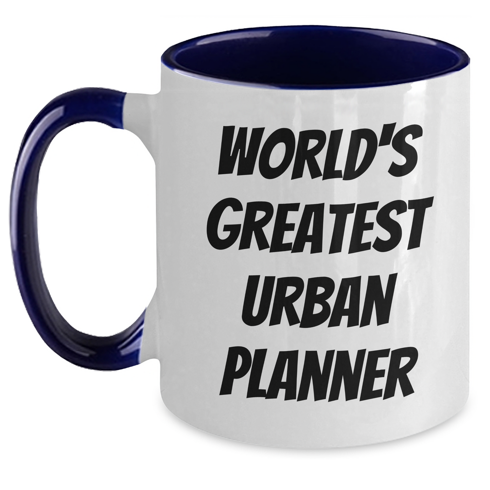 Funny Urban Planner Gifts, World's Greatest Urban Planner Two Tone Coffee Mug for Mother's Day, Gifts from Family, Urban Planner Mug - Main