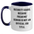 Security Guard Funny Mugs Gifts from Men to Security Guard, Two Tone Coffee Mug for Mother's Day, Unique Quote 'Security Guard. Because Freaking' genius Is Not An Official Job Title.' - Main