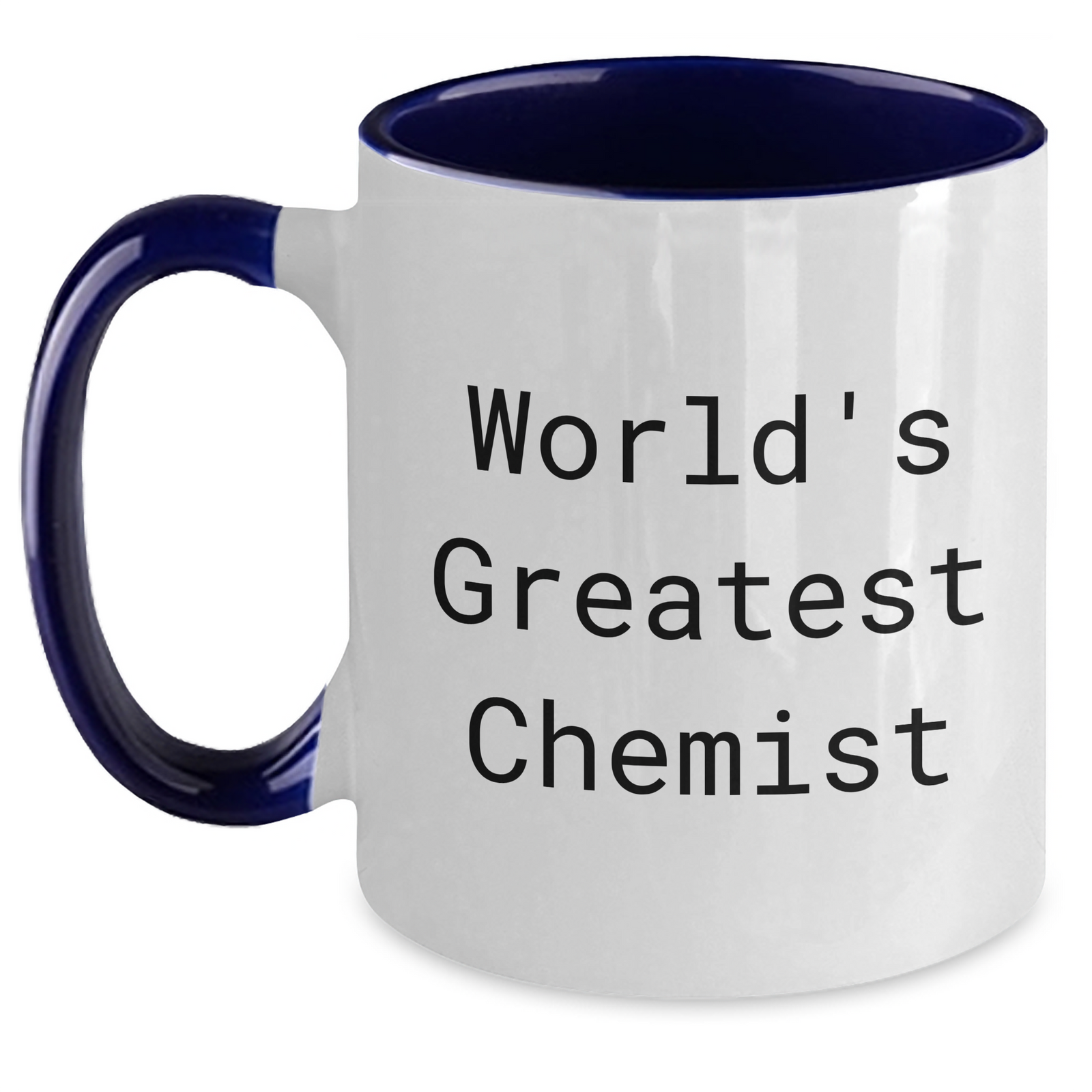 Funny Chemist Gifts for Men, Father's Day Unique Two Tone Coffee Mugs, 'World's Greatest Chemist' Quote, Gifts from Family, Gifts for Chemist - Main