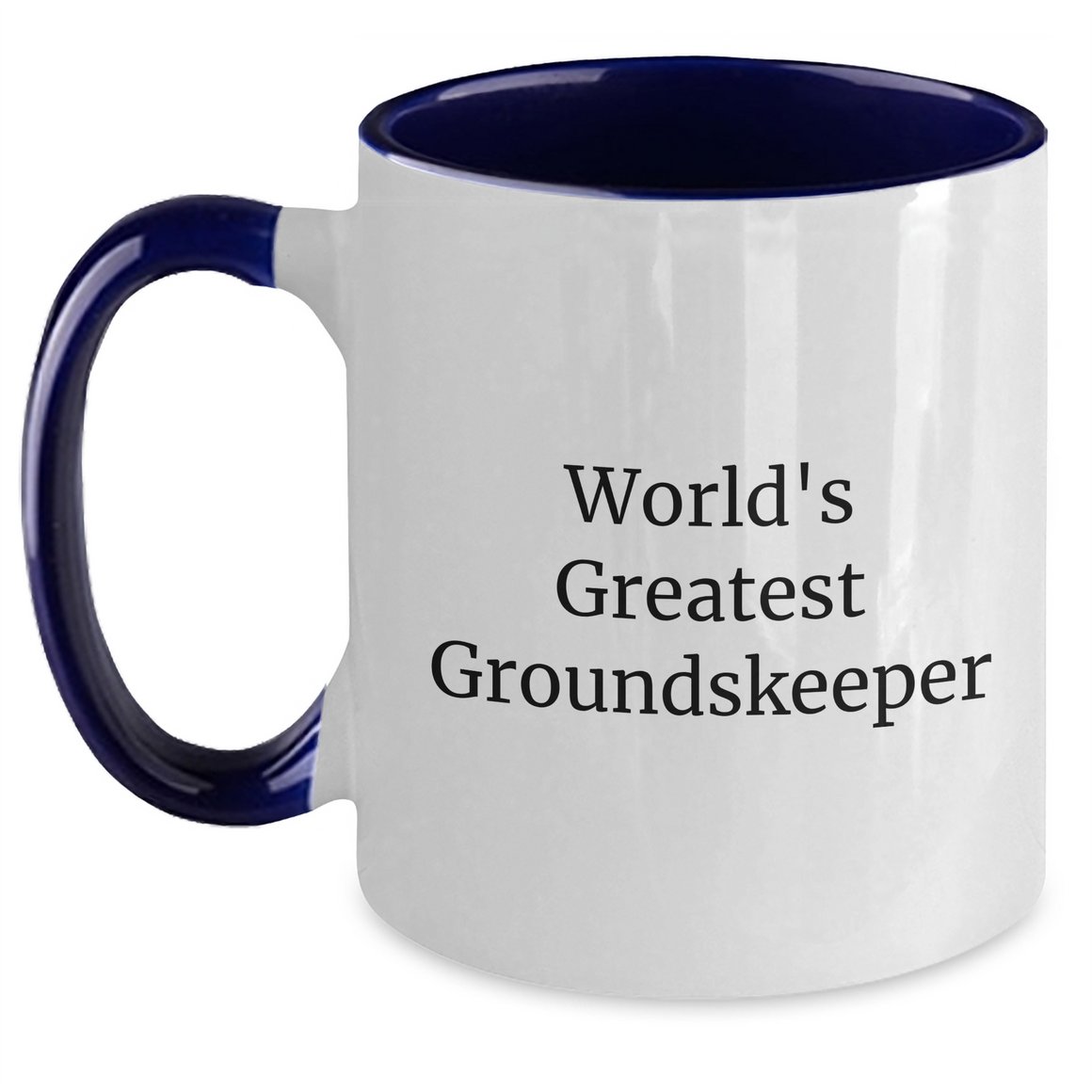 groundskeeper Gifts from Men - World's Greatest groundskeeper Funny Two Tone Coffee Mug for groundskeeper on Mother's Day - Main