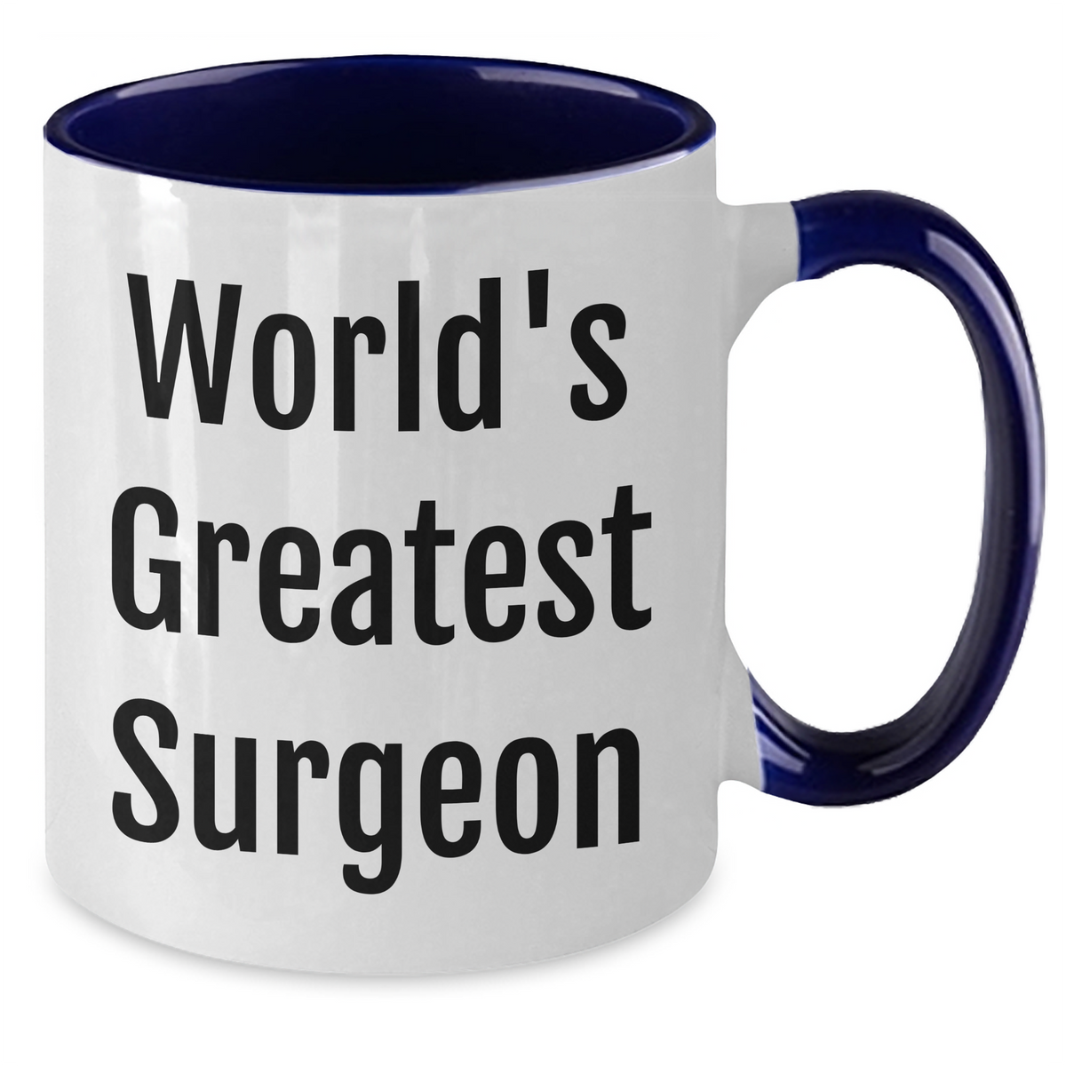 Funny Surgeon Gifts from Men to Women - World's Greatest Surgeon Two Tone Coffee Mug, Available in Four Color Combinations for Mother's Day - Additional
