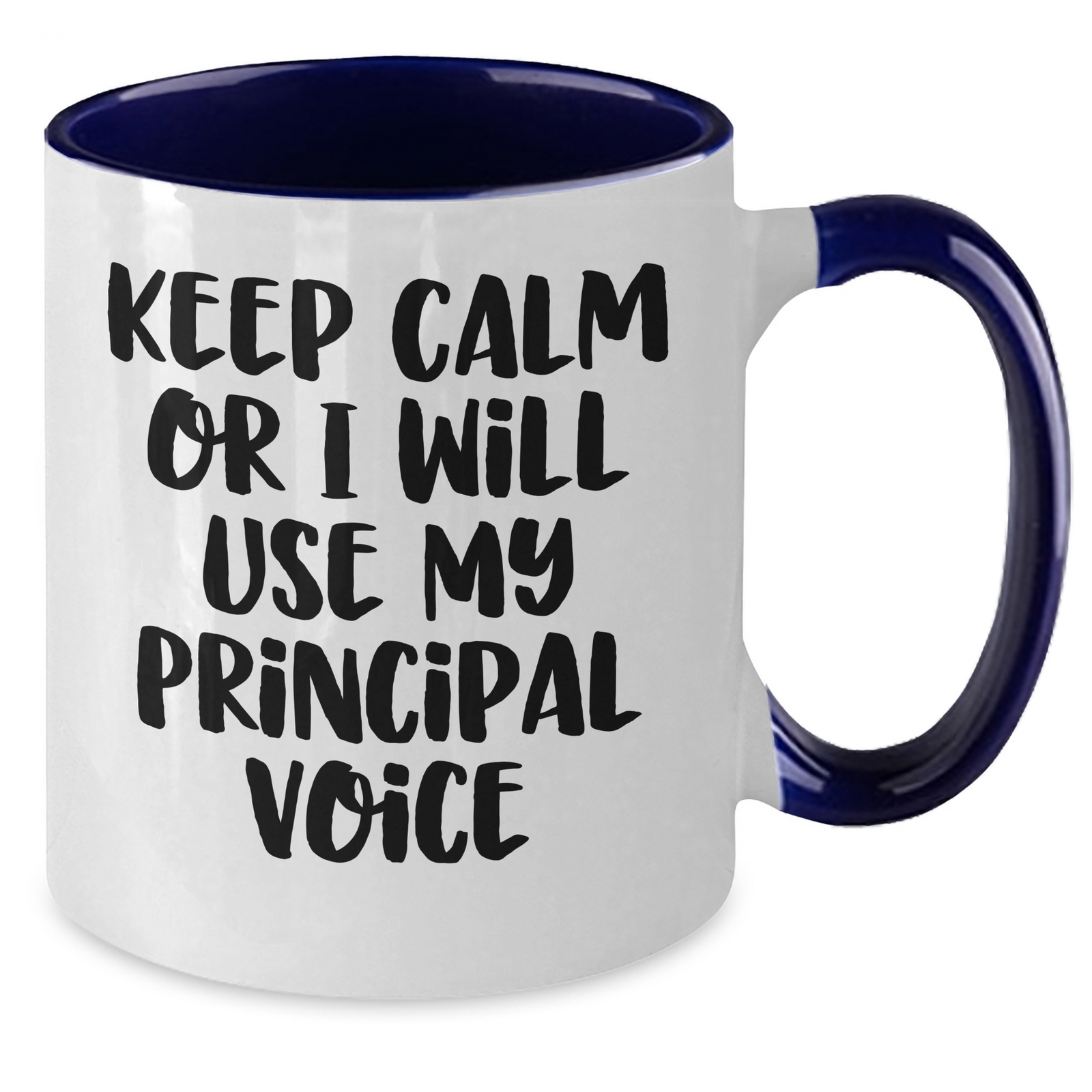Funny Principal Quotes Two Tone Coffee Mugs, Gifts from Friends, Family, or Coworkers to Principal, Father's Day Unique Gifts, 11oz Ceramic Mugs - Additional
