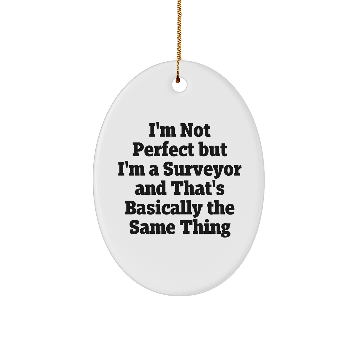 Surveyor Oval Ornament Gifts from Friends, Christmas Unique Gifts for Surveyor Lovers - Image 1