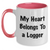 Funny Logger Gifts, My Heart Belongs To A Logger, Two Tone Coffee Mug, Unique Gifts from Men, Gifts for Logger - Main