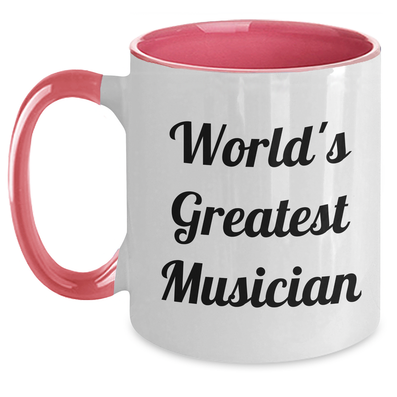 Funny Musician Gifts from Friends for Musician | Two Tone Coffee Mug with Quote 'World's Greatest Musician' for Mother's Day - Main