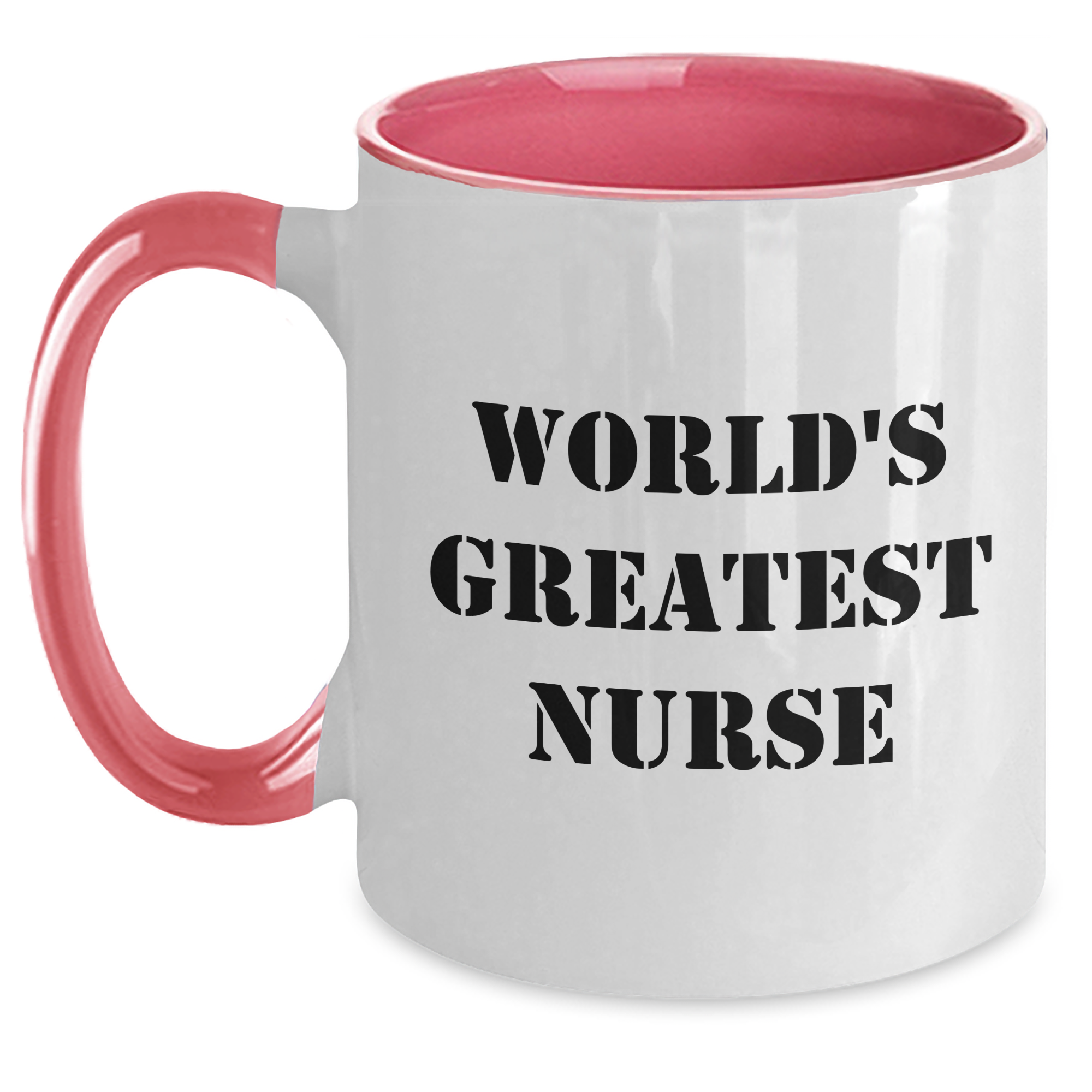 World's Greatest Nurse Funny Gifts from Men to Nurse, Two Tone Coffee Mug for Mother's Day - Main