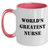 World's Greatest Nurse Funny Gifts from Men to Nurse, Two Tone Coffee Mug for Mother's Day - Main