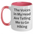 Funny Hiking Gifts for Men, 'The Voices In My Head Are Telling Me To Go Hiking' Two Tone Coffee Mug for Father's Day, Gifts from Friends, Perfect for Outdoor Enthusiasts - Main