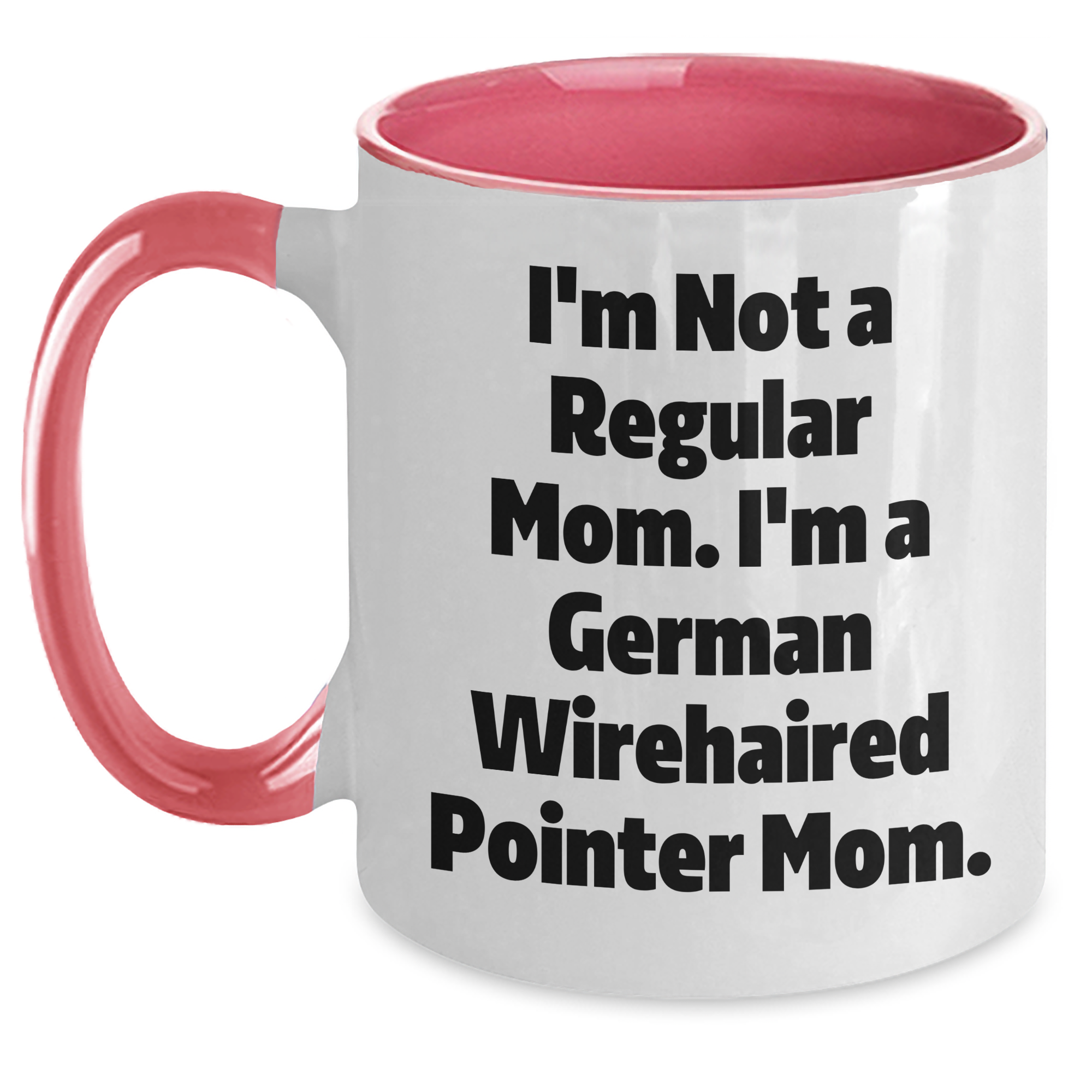 German Wirehaired Pointer Dog Mom Funny Gifts from Men, Gifts for German Wirehaired Pointer Dog Lovers, Two Tone Coffee Mug for Father's Day, Unique Inspiration - Main
