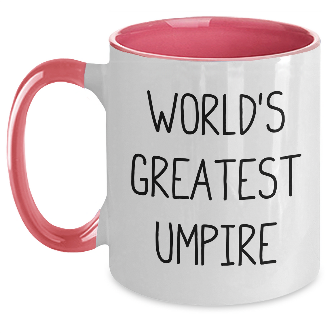 Funny Umpire Gifts for Mom - 'World's Greatest Umpire' Two Tone Coffee Mug, Gifts from Men to Women on Mother's Day, Unique Umpire Present for Umpire Enthusiasts - Main