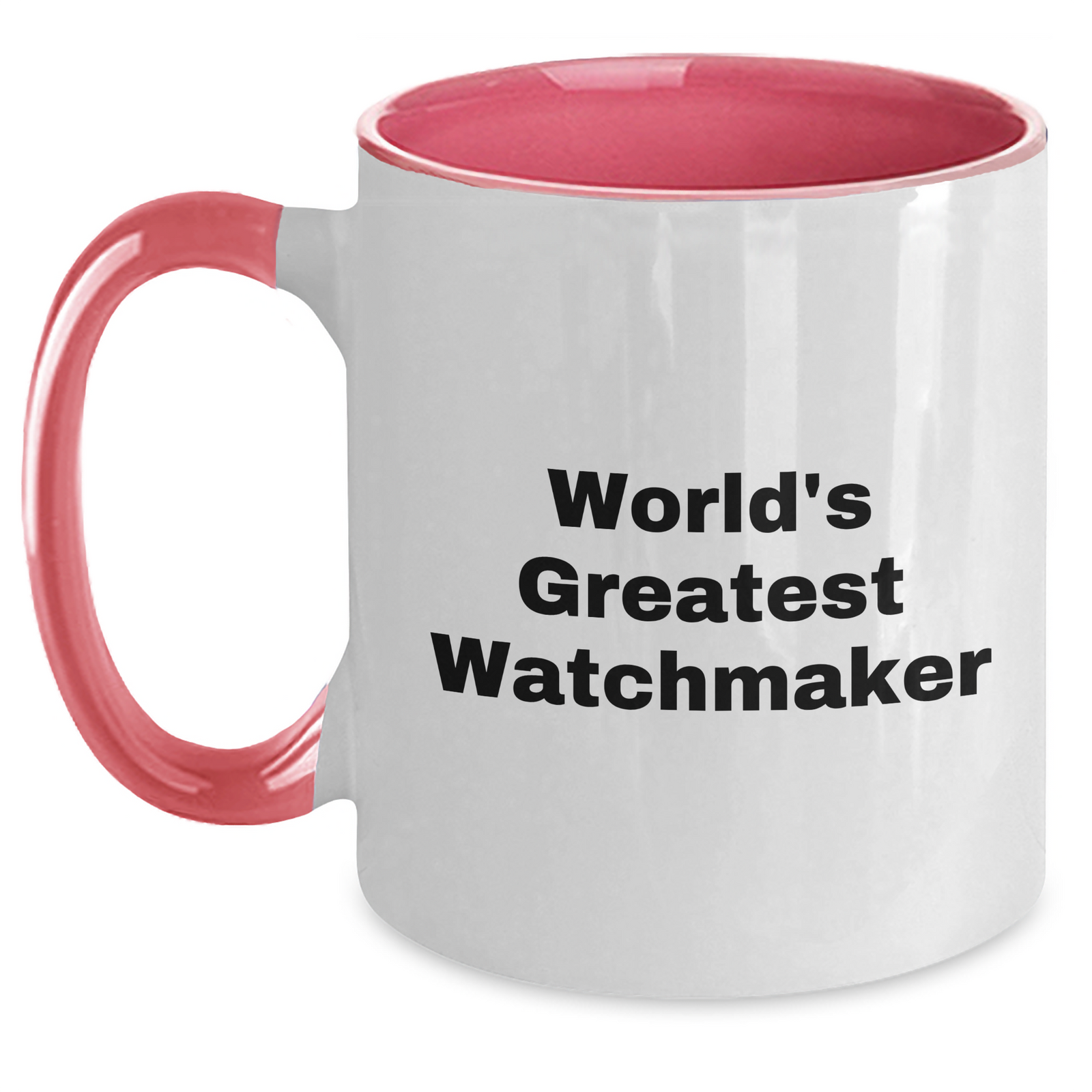 Watchmaker Gifts from Friends, Funny Two Tone Coffee Mug for Mother's Day, 'World's Greatest' Inspirational Quote for Her - Main