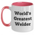 Funny Welder Gifts from Men to World's Greatest Welder on Father's Day - Two Tone Coffee Mug - Main