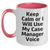 Funny Case Manager Gifts, Mother's Day Unique Gifts from Friends to Case Manager, Two Tone Coffee Mug with 'Keep Calm Or I Will Use My Case Manager Voice' - Main