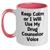 Funny Drug Counselor Gifts from Friends for Mom's Unique Two Tone Coffee Mug - Keep Calm Or I Will Use My Drug Counselor Voice, Drug Counselor Humor, Mother's Day - Main