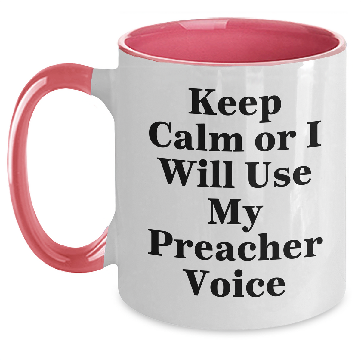 Preacher Humor Funny Two Tone Coffee Mug Gifts from Men for Preacher's Unique Father's Day Unique Gift - Main