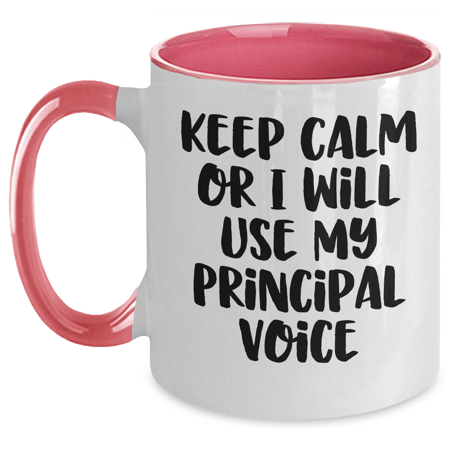Funny Principal Quotes Two Tone Coffee Mugs, Gifts from Friends, Family, or Coworkers to Principal, Father's Day Unique Gifts, 11oz Ceramic Mugs - Main