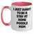 Funny Poodle Dog Gifts - I Just Want To Be A Stay At Home Poodle Mom Two Tone Coffee Mug, Gifts from Dad to Poodle Dog Mom for Father's Day - Main