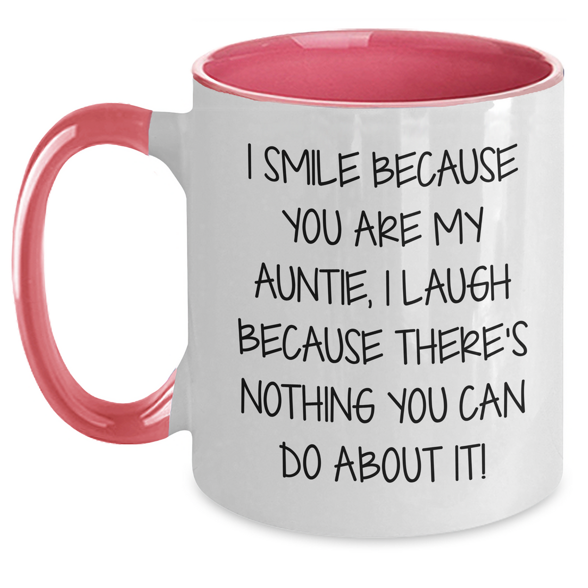 Funny Auntie Gifts from Men to Auntie, I Smile Because You Are My Auntie, Unique Mother's Day Unique Gifts for Her - Main