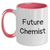 Funny Future Chemist Chemist Gifts from Friends and Family for Dad's Unique Two Tone Coffee Mug, Encouragement Quote - Main