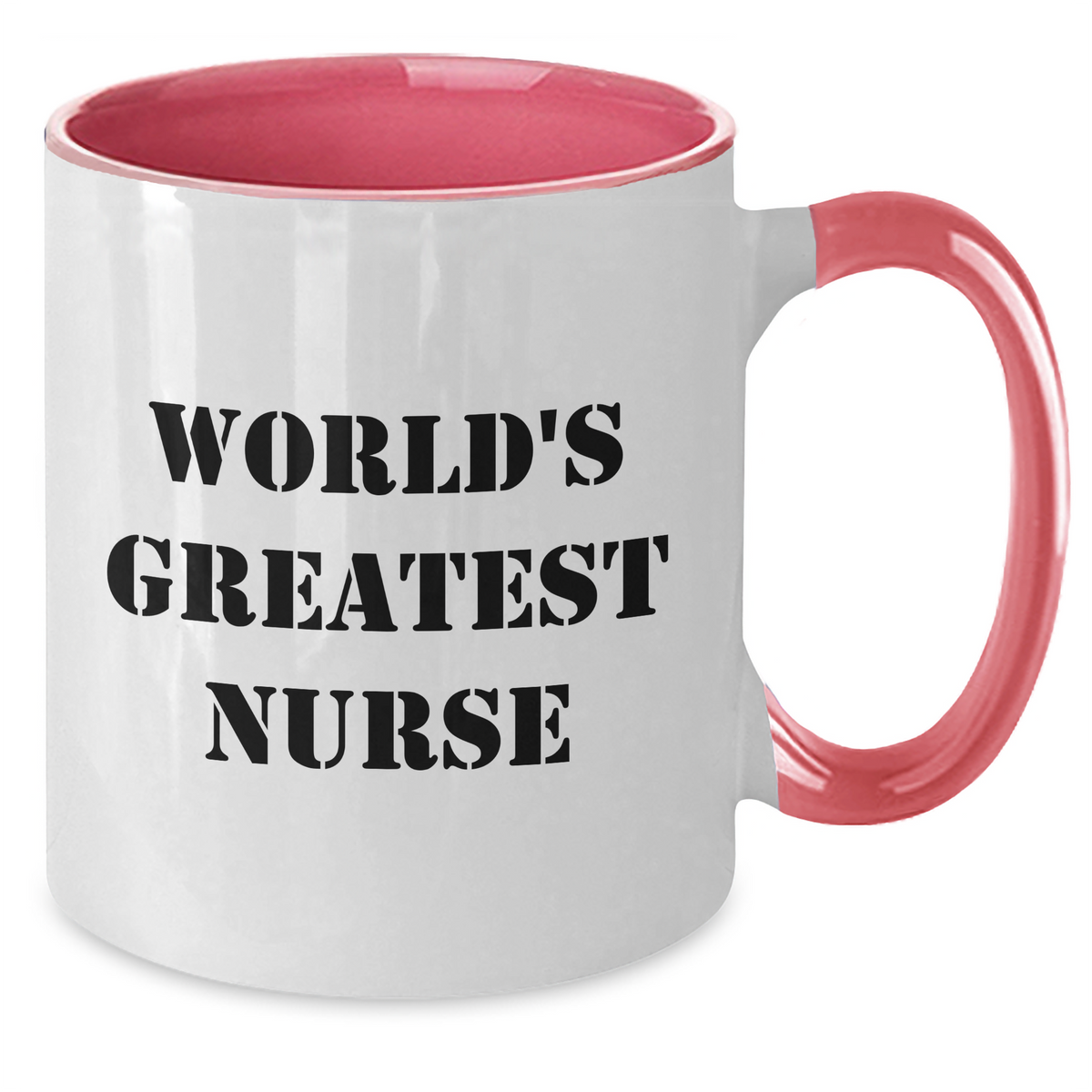 World's Greatest Nurse Funny Gifts from Men to Nurse, Two Tone Coffee Mug for Mother's Day - Additional