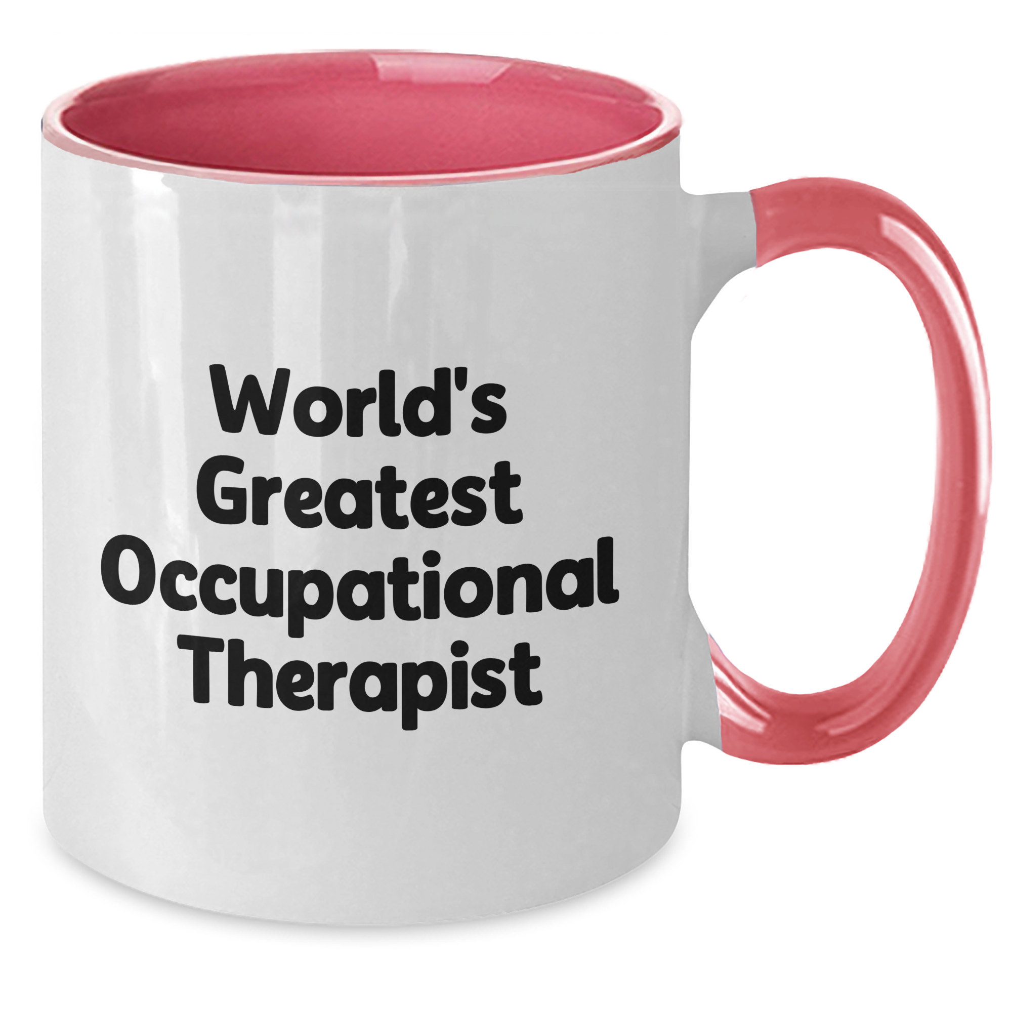 Funny Occupational Therapist Gifts from Friends, Gifts for Occupational Therapist, World's Greatest Occupational Therapist Two Tone Coffee Mug, Mother's Day Unique Gifts - Additional