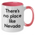 Nevada Gifts - Funny Two Tone Coffee Mug, 'There's No Place Like Nevada' Quote, Unique Gifts for Men from Nevada, Perfect for Father's Day - Additional