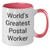 Funny Postal Worker Gifts from Friends - World's Greatest Postal Worker Two Tone Coffee Mug - Additional
