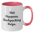 Funny Backpacking Gifts for Men - Shit Happens. Backpacking Helps. Two Tone Coffee Mug, Gifts from Friends and Family for Father's Day - Additional