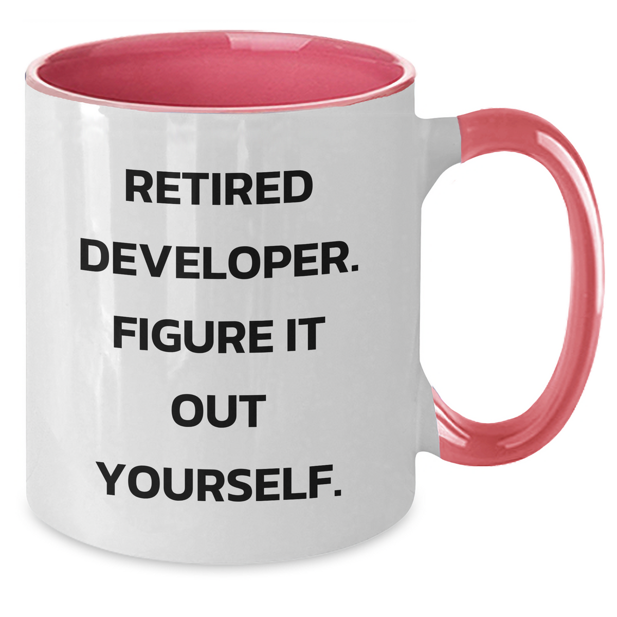 Funny Developer Gifts for Father's Day - 'Figure It Out Yourself.' Two Tone Coffee Mug - Additional