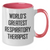Funny Respiratory Therapist Gifts - 'World's Greatest' Quote Two Tone Coffee Mug, Gifts from Mom for Mother's Day - Additional