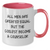 Funny Counselor Gifts from Men - 'All Men Are Created Equal But The Coolest Become A Counselor' Two Tone Coffee Mug for Counselor Mothers Day - Additional