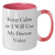 Funny Doctor Gifts for Women from Men - Keep Calm Or I Will Use My Doctor Voice Two Tone Coffee Mug, Mother's Day Unique Gifts - Additional