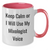 Funny Mixologist Gifts from Friends to Mixologists, Cute Two Tone Coffee Mugs for Mother's Day, Keep Calm Or I Will Use My Mixologist Voice, Gifts for Mixologists - Additional