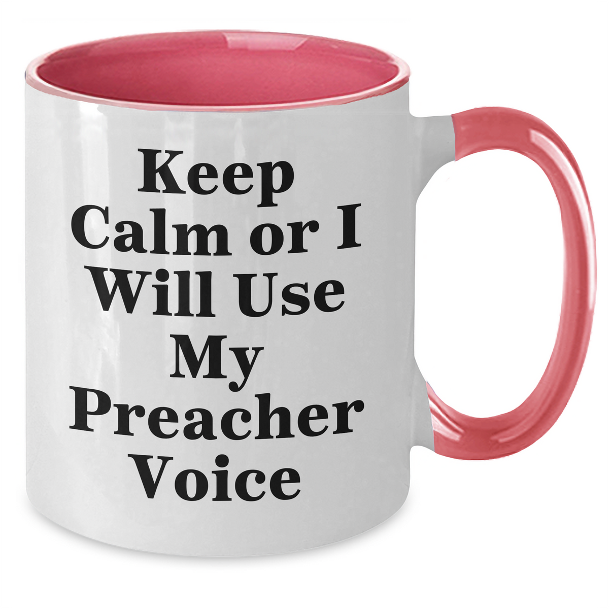Preacher Humor Funny Two Tone Coffee Mug Gifts from Men for Preacher's Unique Father's Day Unique Gift - Additional