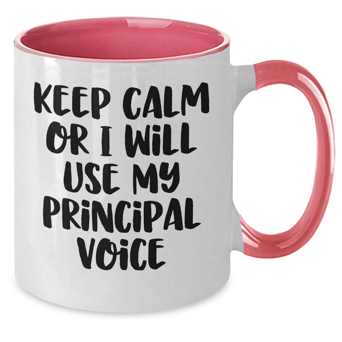 Funny Principal Quotes Two Tone Coffee Mugs, Gifts from Friends, Family, or Coworkers to Principal, Father's Day Unique Gifts, 11oz Ceramic Mugs - Additional