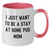 Funny Pug Dog Gifts for Men - I Just Want To Be A Stay At Home Pug Mom, Two Tone Coffee Mug, Father's Day Unique Gifts from Friends, Pug Dog Lovers - Additional