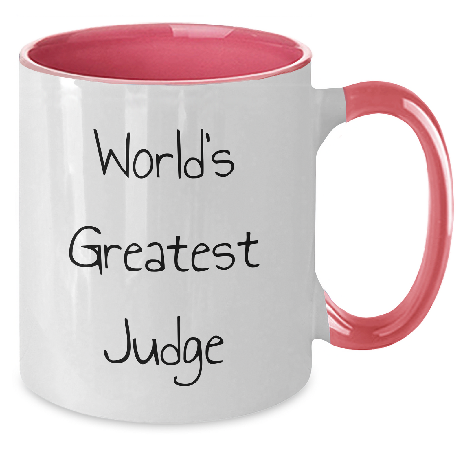 World's Greatest Judge Funny Quote Two Tone Coffee Mug Gifts from Family for Judge on Mother's Day - Additional