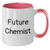 Funny Future Chemist Chemist Gifts from Friends and Family for Dad's Unique Two Tone Coffee Mug, Encouragement Quote - Additional