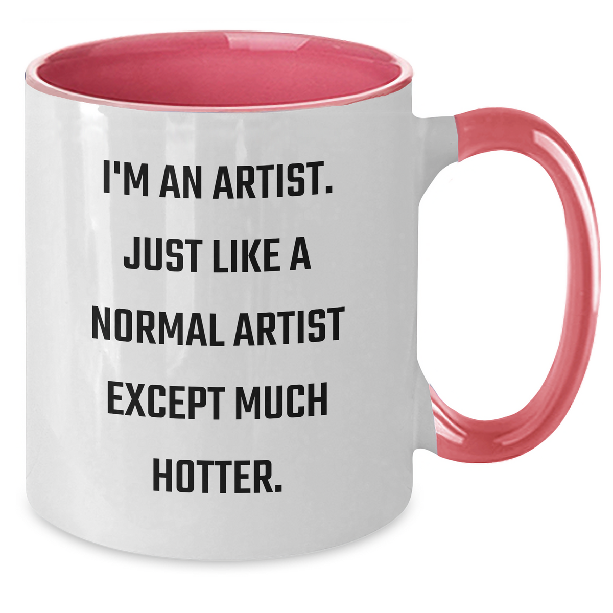 Artist Humor Funny Gifts from Men to Artist on Father's Day Two Tone Coffee Mug - Additional