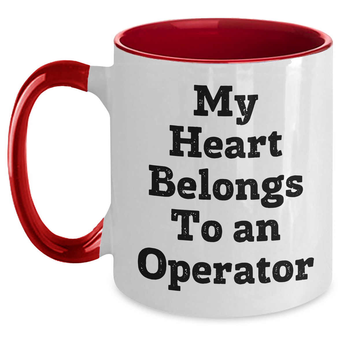 Operator Humor Gifts from Men for Operator, Funny Two Tone Coffee Mug, Father's Day Unique Gifts - Main