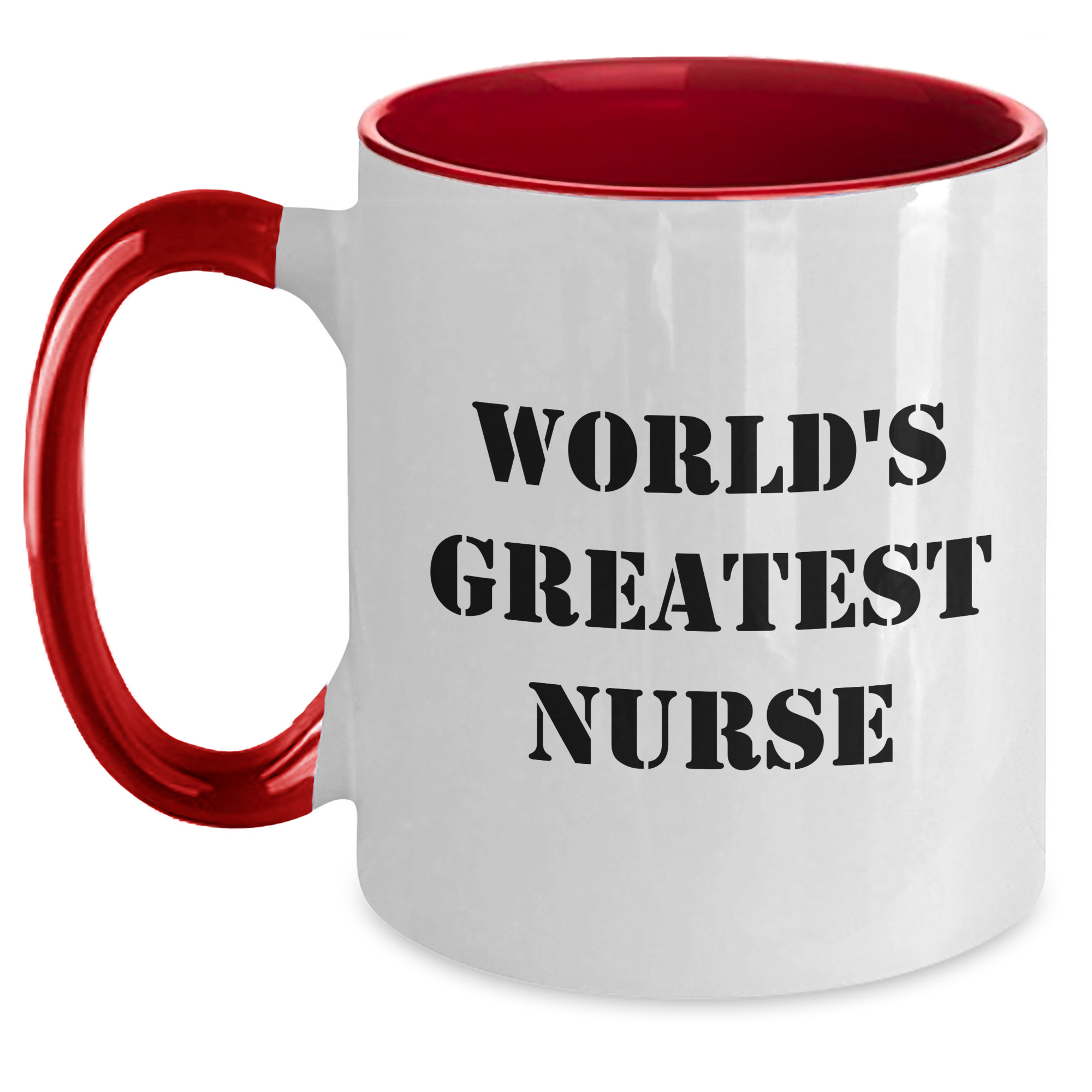World's Greatest Nurse Funny Gifts from Men to Nurse, Two Tone Coffee Mug for Mother's Day - Main