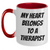 Funny Therapist Gifts from Men - My Heart Belongs To A Therapist Two Tone Coffee Mugs for Father's Day - Main