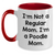 Funny Poodle Mom Gifts for Dad - I'm Not A Regular Mom. I'm A Poodle Mom. Two Tone Coffee Mug for Father's Day - Main