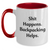 Funny Backpacking Gifts for Men - Shit Happens. Backpacking Helps. Two Tone Coffee Mug, Gifts from Friends and Family for Father's Day - Main