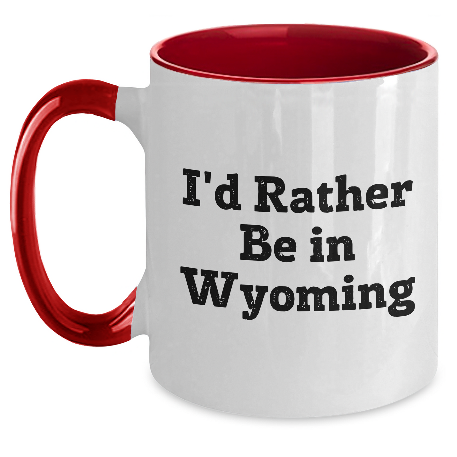 Wyoming Gifts from I'd Rather Be In Wyoming - Two Tone Coffee Mug for Dad's Special Day - Main